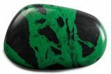 Polished Green Uvarovite Garnet Stone - Russia #380127-1